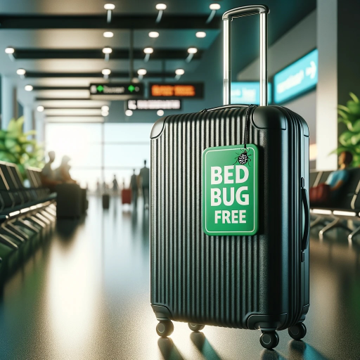 Bed Bug Bites - Travel Luggage with Bed Bug-Free Sign